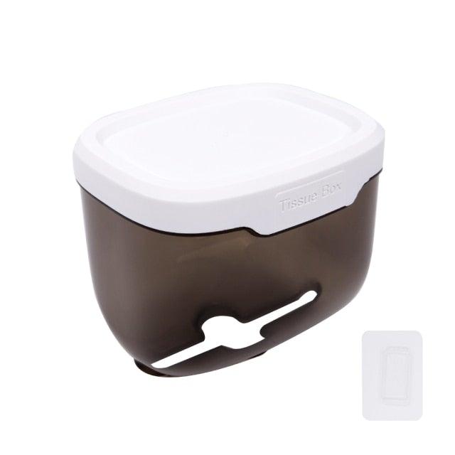 Punch-free Toilet Paper Holder Box Waterproof Storage Toilet Paper Storage Rack