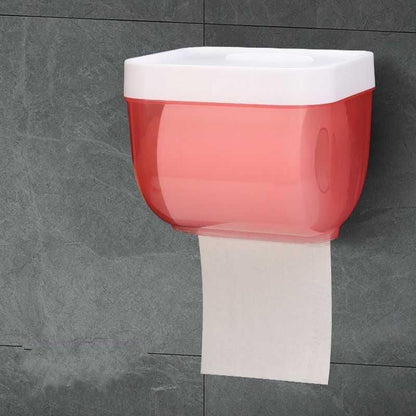 Punch-free Toilet Paper Holder Box Waterproof Storage Toilet Paper Storage Rack