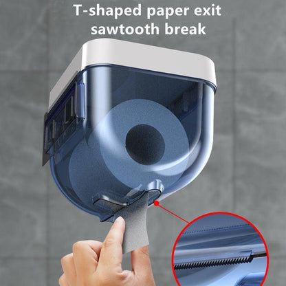 Punch-free Toilet Paper Holder Box Waterproof Storage Toilet Paper Storage Rack