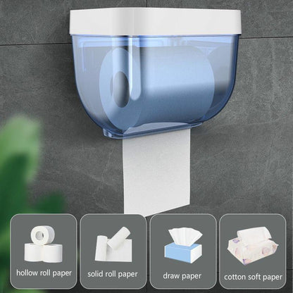 Punch-free Toilet Paper Holder Box Waterproof Storage Toilet Paper Storage Rack