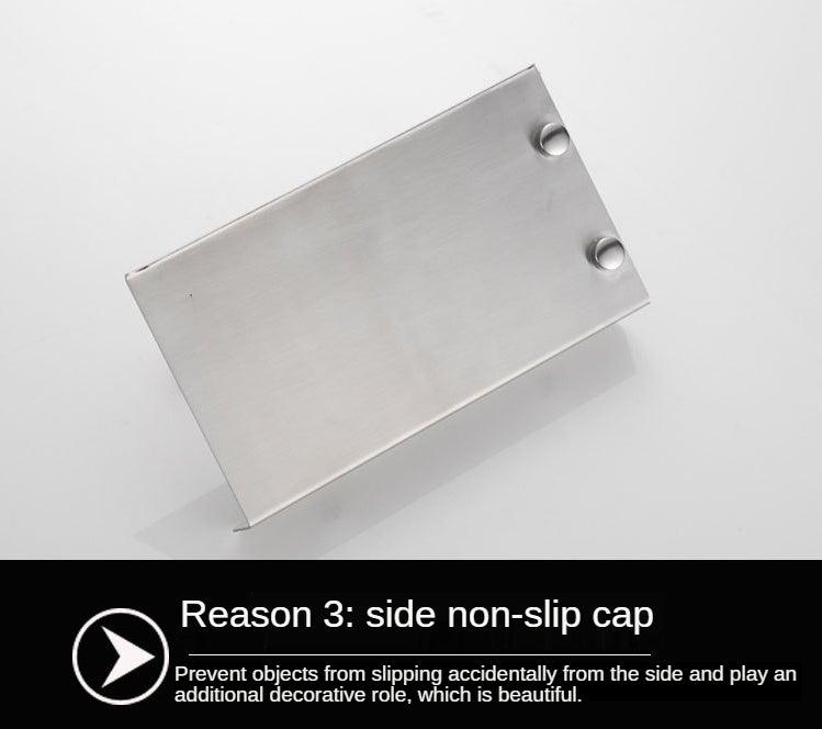 Stainless Steel Toilet Paper Holder Bathroom Wall Mount Paper Phone Holder Shelf Towel Roll Shelf