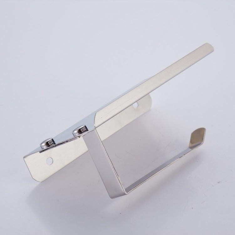 Stainless Steel Toilet Paper Holder Bathroom Wall Mount Paper Phone Holder Shelf Towel Roll Shelf