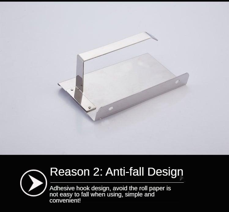 Stainless Steel Toilet Paper Holder Bathroom Wall Mount Paper Phone Holder Shelf Towel Roll Shelf
