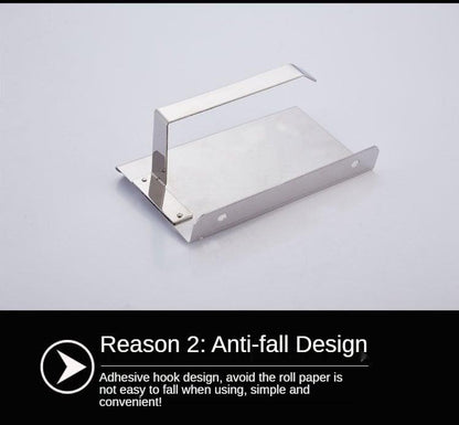 Stainless Steel Toilet Paper Holder Bathroom Wall Mount Paper Phone Holder Shelf Towel Roll Shelf